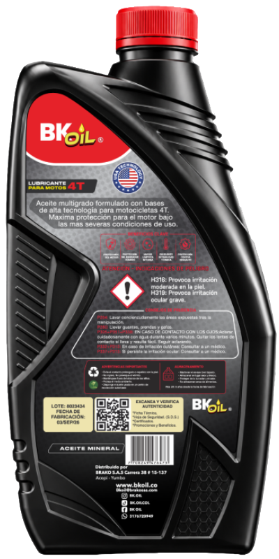 Aceite 4T 20W-50 BK Oil Extra